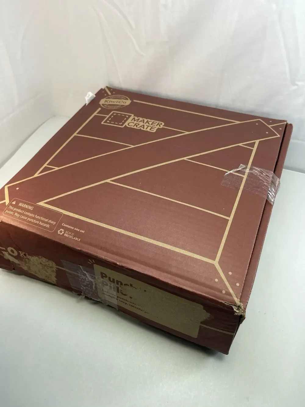 KiwiCo Maker Crate Punch Needle Pillow Kit - New Open Box - DIY Arts & Crafts